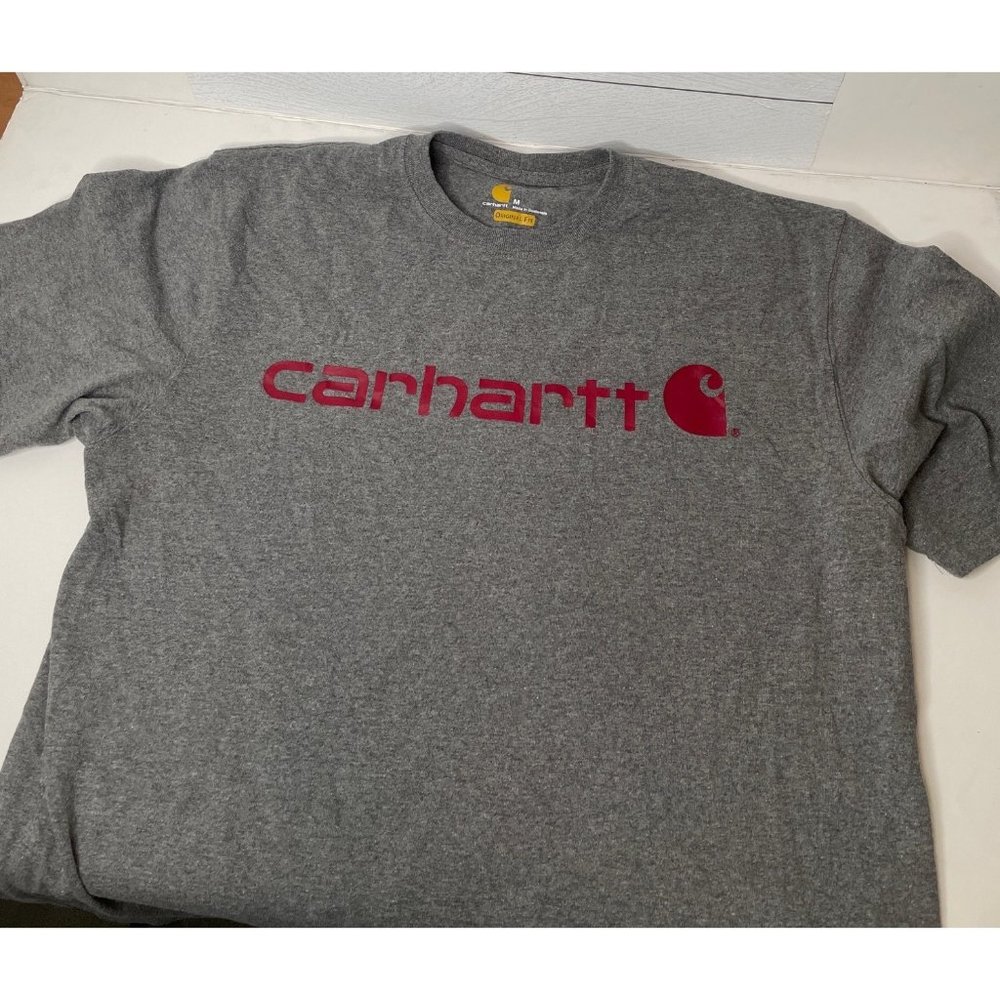 Carhartt Original Fit Gray Short Sleeve T-Shirt Mens Medium